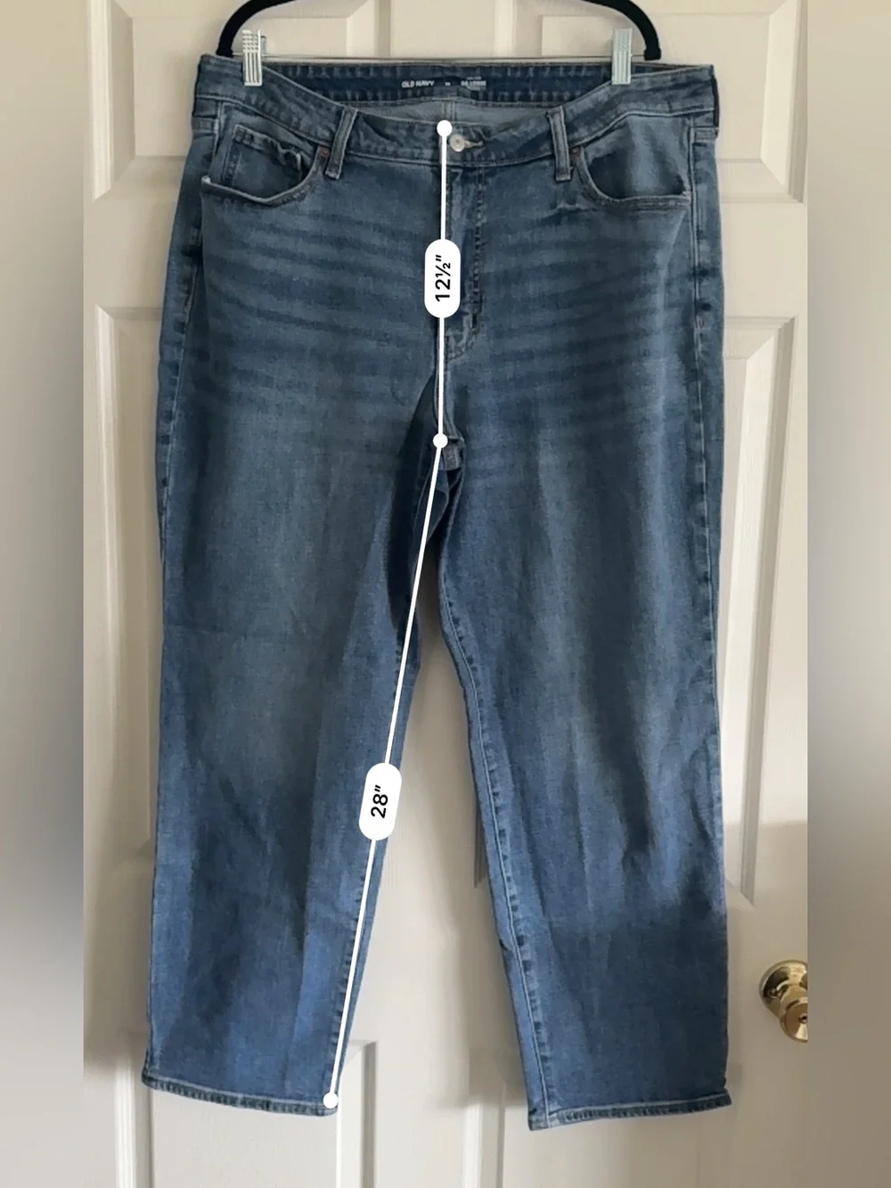 High-Rise OG Loose Jeans in Light Blue Wash | Old Navy, Size 18